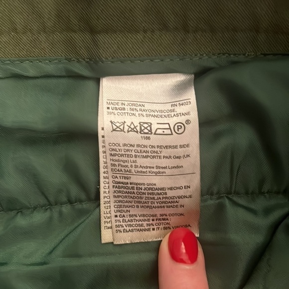 Banana Republic Khaki Green Sloan Pant Size 4 - Picture 9 of 9
